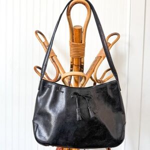 Vintage Wilson’s Leather Black Shoulder Bag